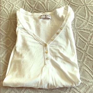 Michael Stars white button down LONG sleeved